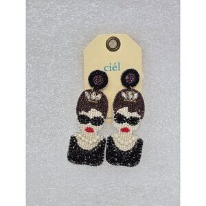 Ciel Handmade Beaded Audrey Hepburn Earrings